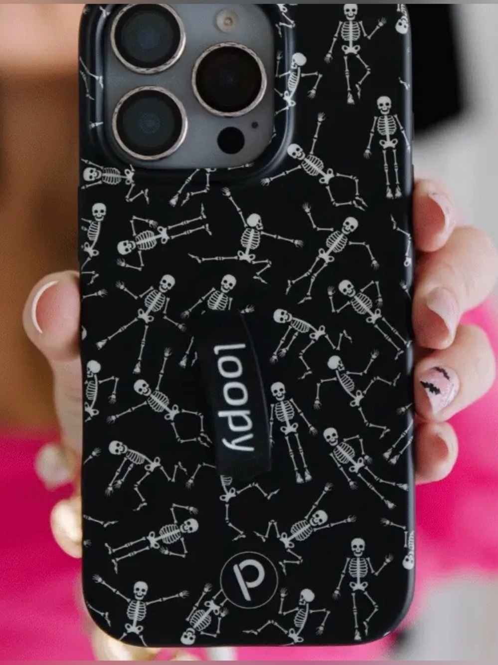 Boogie Bones Glow in the Dark Loopy Case iPhone 14,13,16e